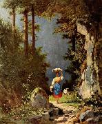 Carl Spitzweg Madchen mit Ziege oil painting picture wholesale